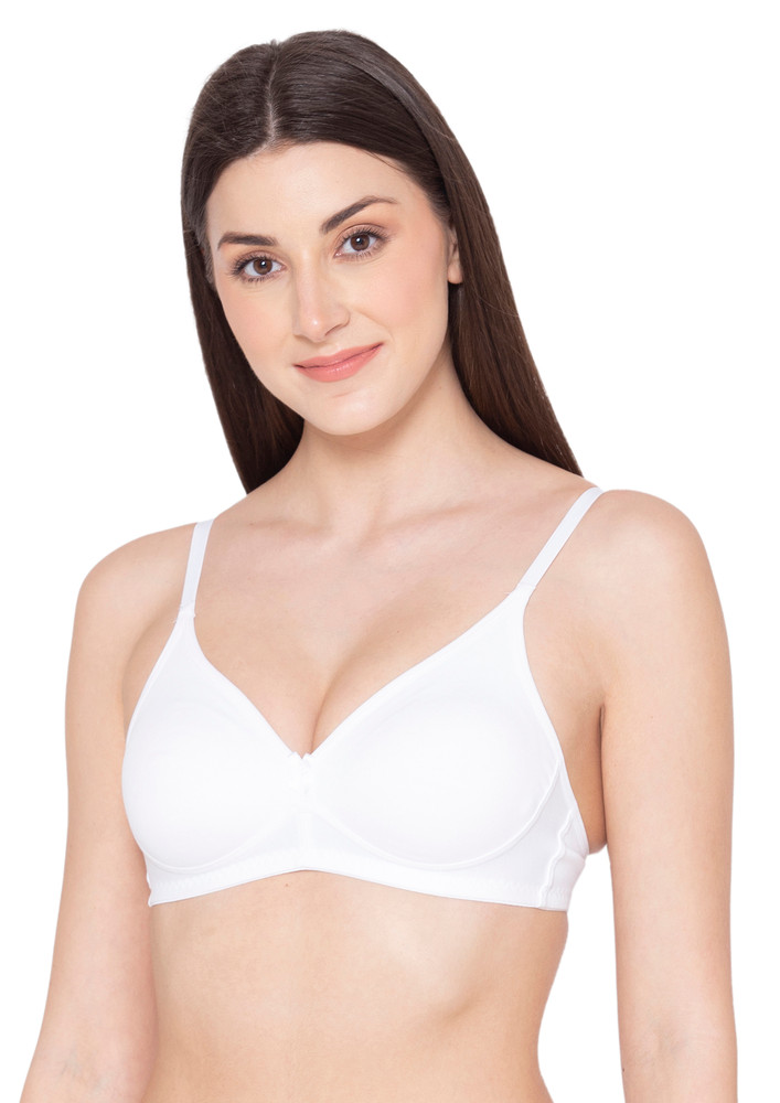 DAILY ESSENTIALS NON PADDED NON WIRED WHITE TSHIRT BRA