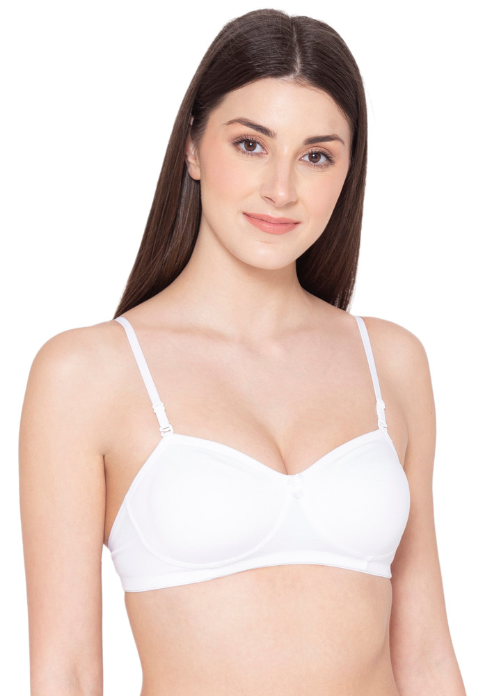 ALL BASIC NON PADDED NON WIRED WHITE BRA