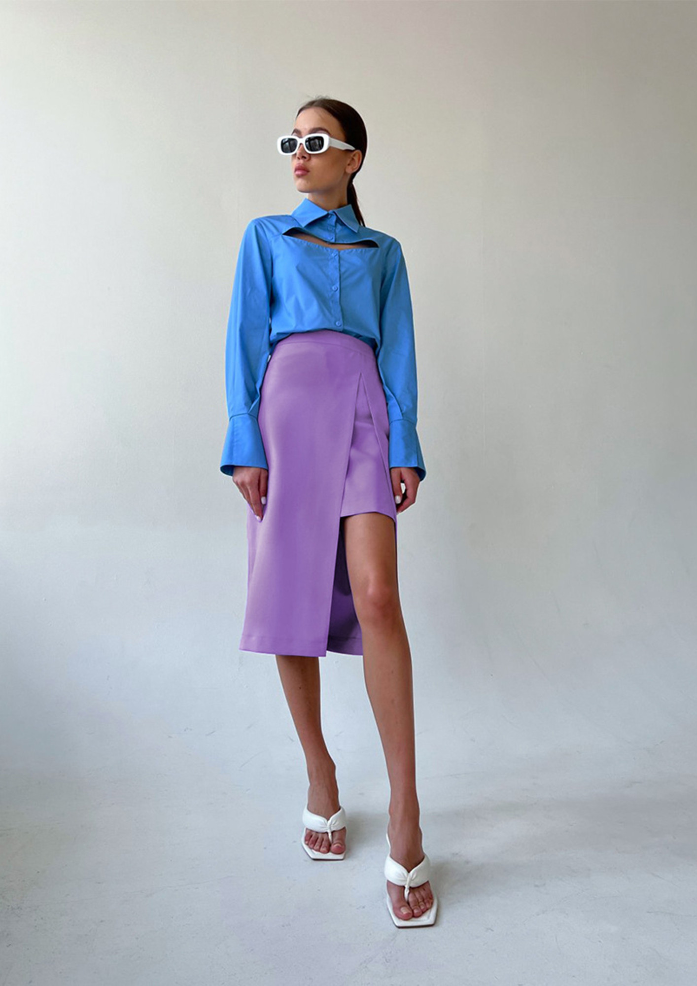 Beach pastel purple skirt short, Women's Fashion, Bottoms, Skirts on  Carousell-as247.edu.vn