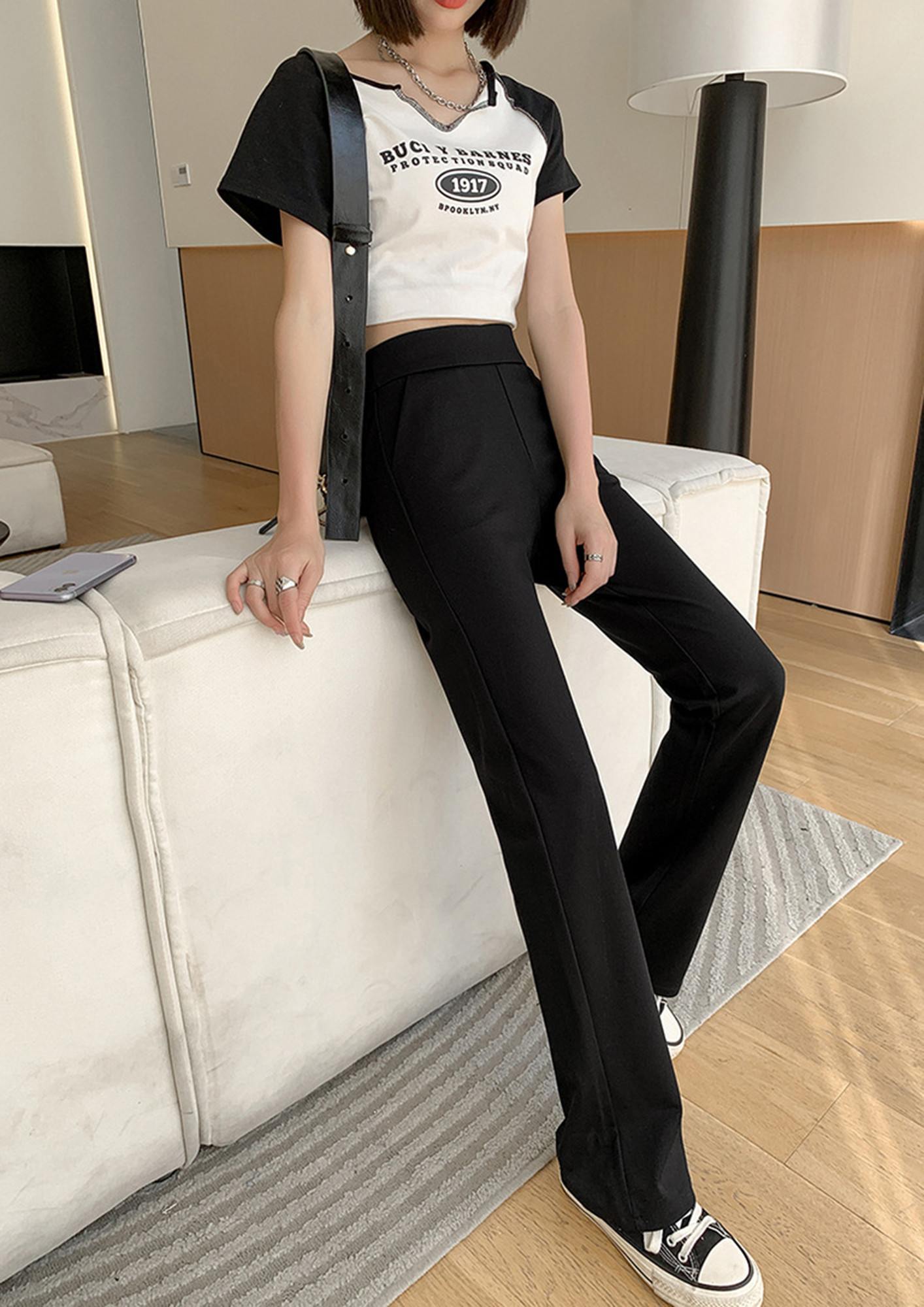 WORKING LADY BLACK TROUSERS