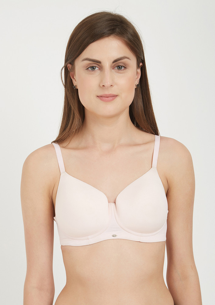 Soie Women's Full/extreme Coverage Padded Non-wired Blush Bra
