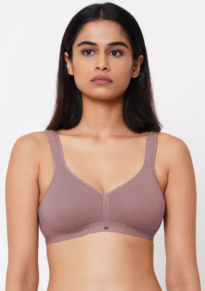 Soie Full Coverage, Non Padded, Non Wired Woodrose Bra