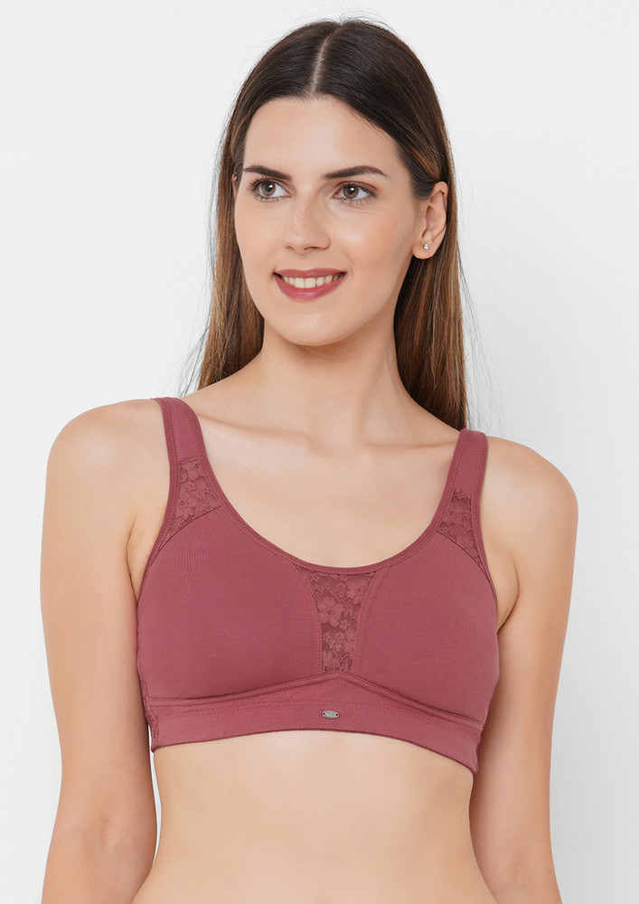 Soie Earthred Women's Full Coverage Non Padded Non Wired Bra