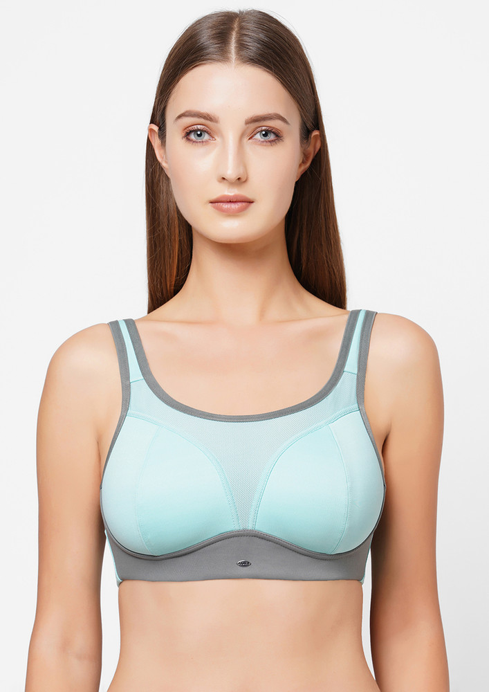Soie Blue- Tint Women's Extreme Coverage Medium Impact Spacer Cups Non Wired Bra