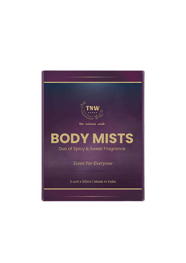 TNW-The Natural Wash Body Mists | A Duo Of Sweet & Spicy Fragrance | For Long-lasting freshness