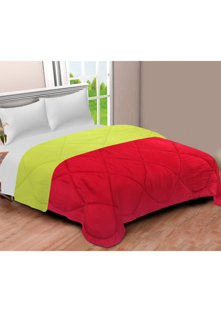 Red-lemon Green Double Bed Comforter