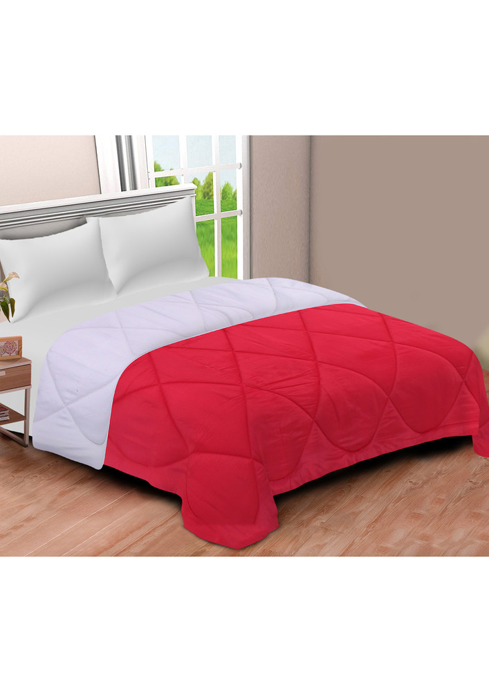 Red-Off White Double Bed Comforter