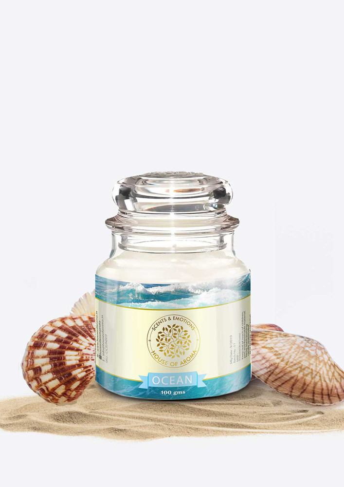 House Of Aroma Ocean Bell Jar Candle-100 Gms
