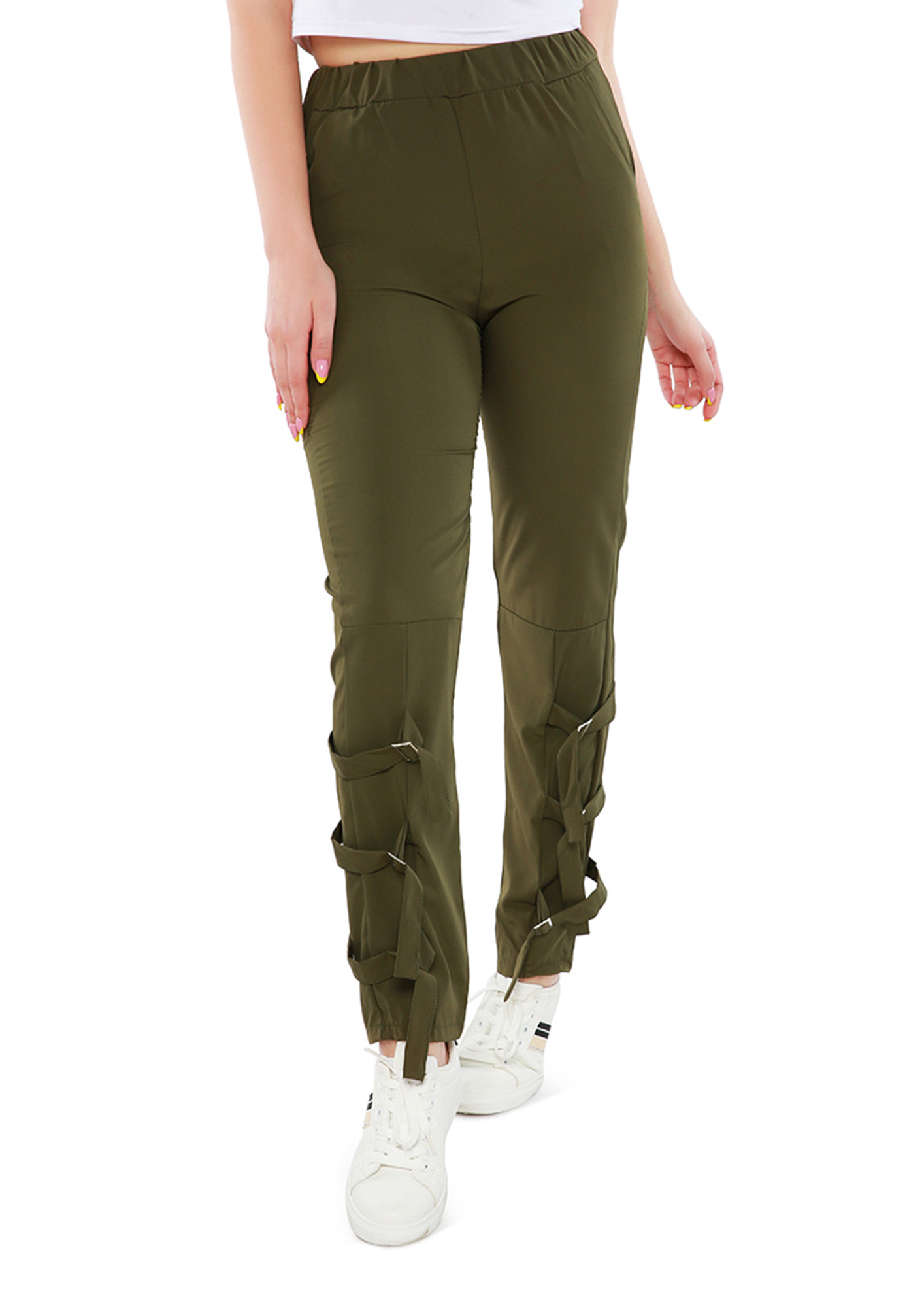 KAZO Trousers and Pants  Buy KAZO Brown Trouser With Metal Buckle Online   Nykaa Fashion