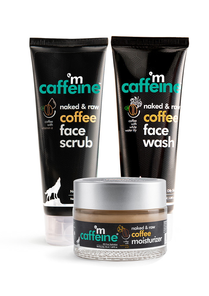 Mcaffeine Coffee C-e-m Routine With Face Wash, Face Scrub & Oil-free Moisturizer