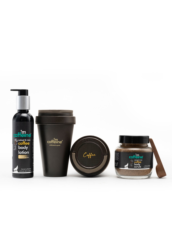 Mcaffeine Coffee Deep Cleansing Body Kit With Body Scrub, Body Wash, Body Lotion