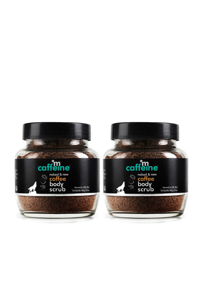 MCAFFEINE EXFOLIATING COFFEE BODY SCRUB FOR TAN REMOVAL & SOFT-SMOOTH SKIN - 100% NATURAL & VEGAN (PACK OF 2)