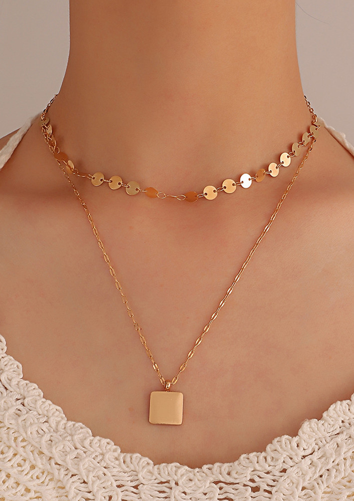 Pretty & Sweet Golden Layered Necklace