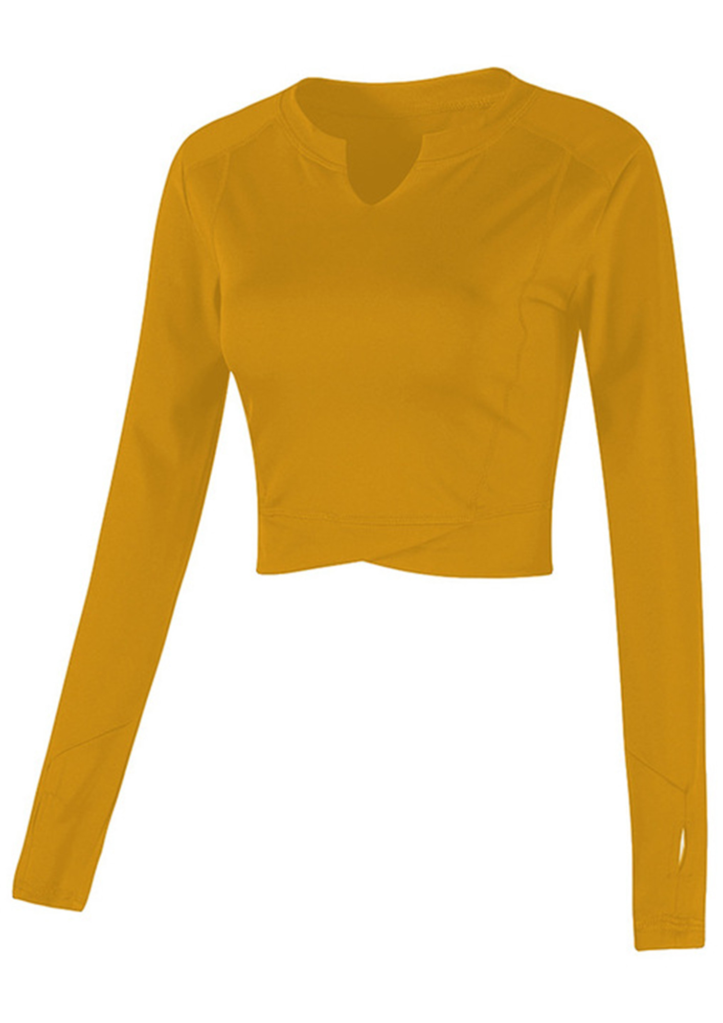 TAKE YOUR TIME WITH FITNESS YELLOW SPORTS TOP