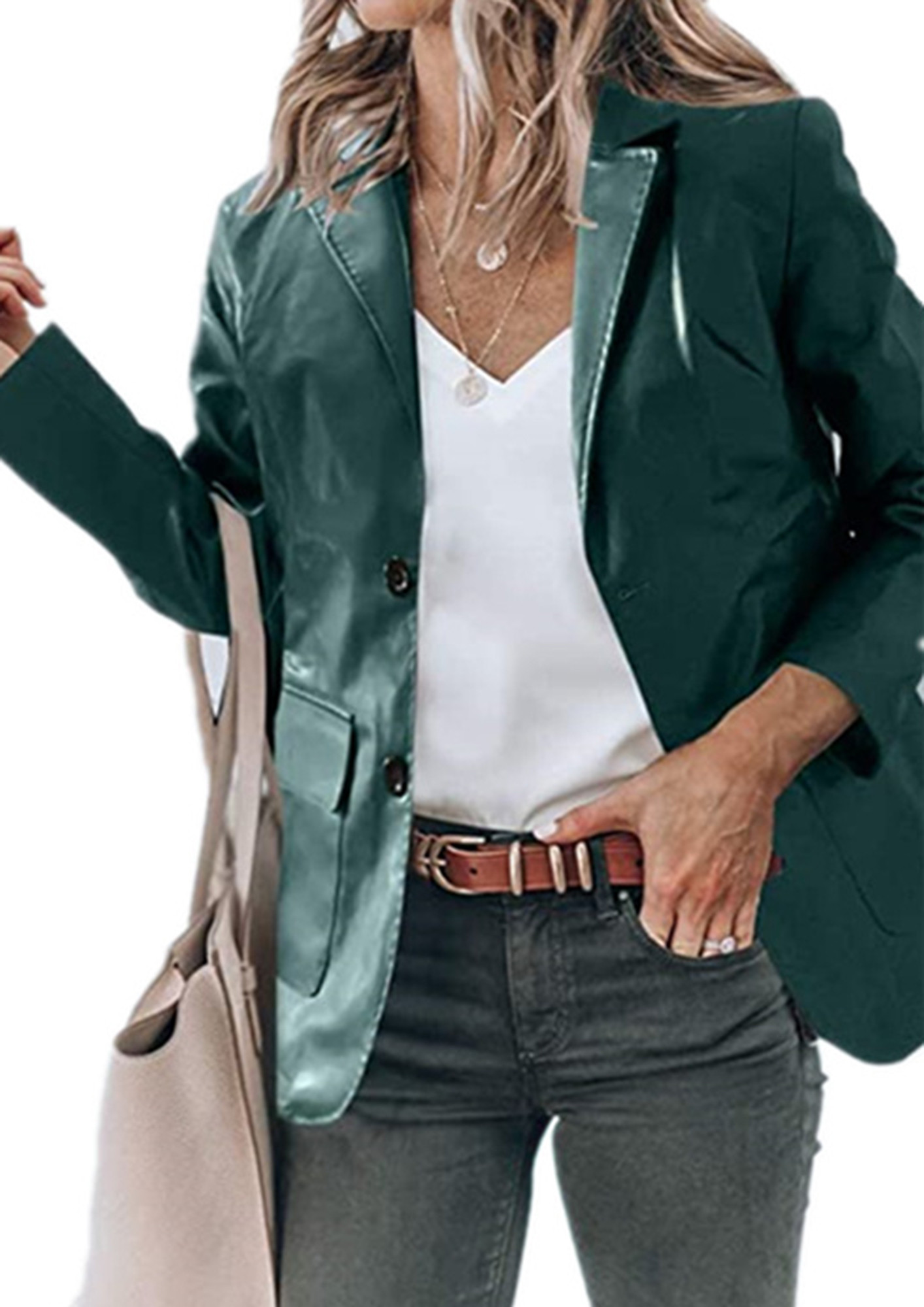 Women's Leather Jacket leather jacket for girls green leather jacket Giulia  | D'Arienzo
