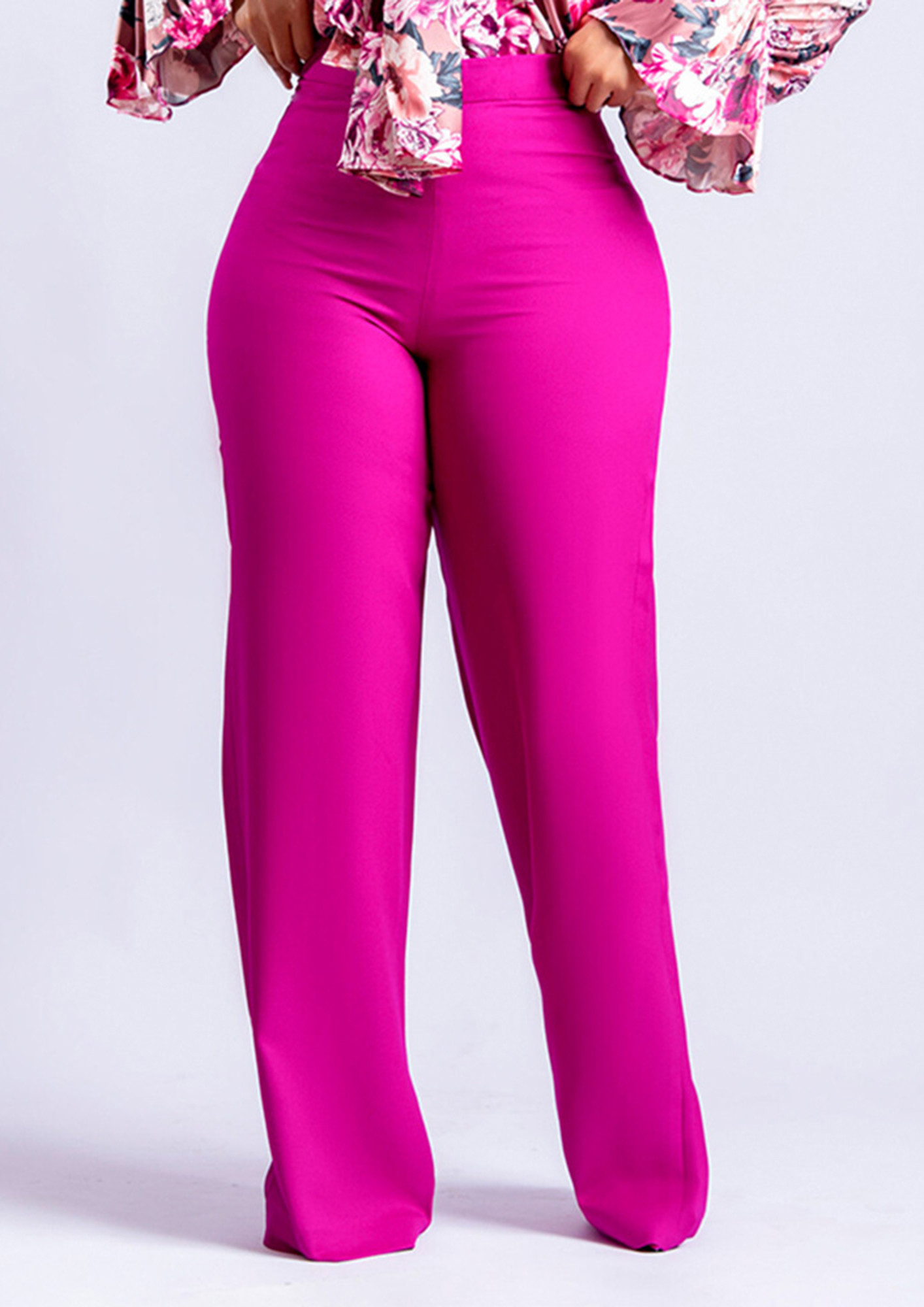 Discover 73+ pink trousers wide leg super hot - in.duhocakina
