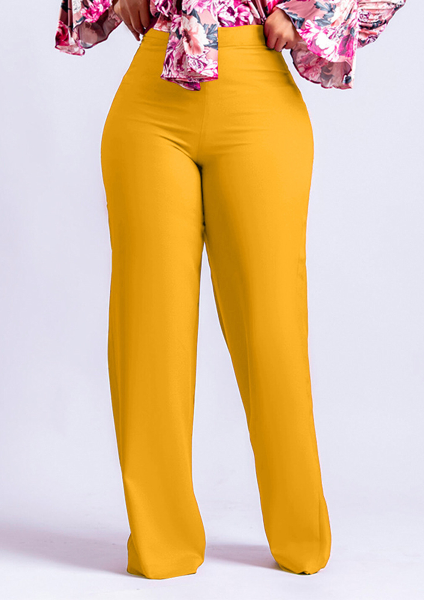 Buy TAG 7 Olive Green & Yellow Cotton Pants - Pack Of 2 for Women Online @  Tata CLiQ
