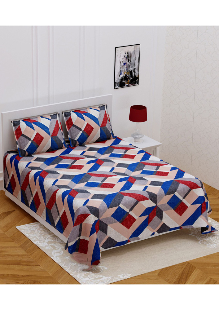 Colorful Cornered Double Bedsheet