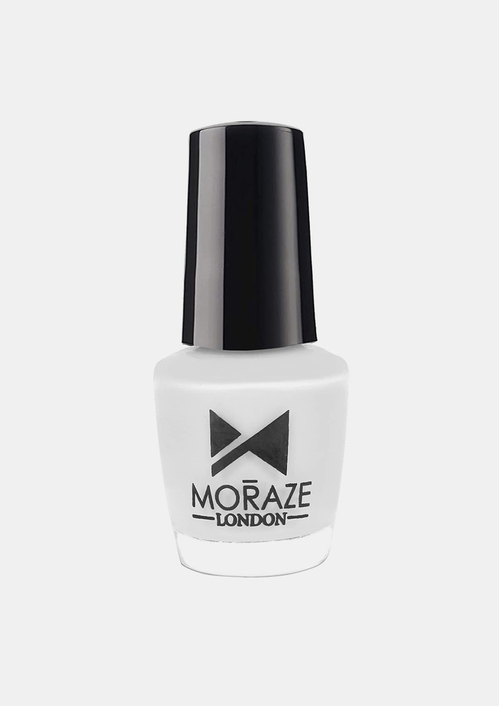 Vegan, Non Toxic Moraze Nail Polish - Delicate White - (5 ML)