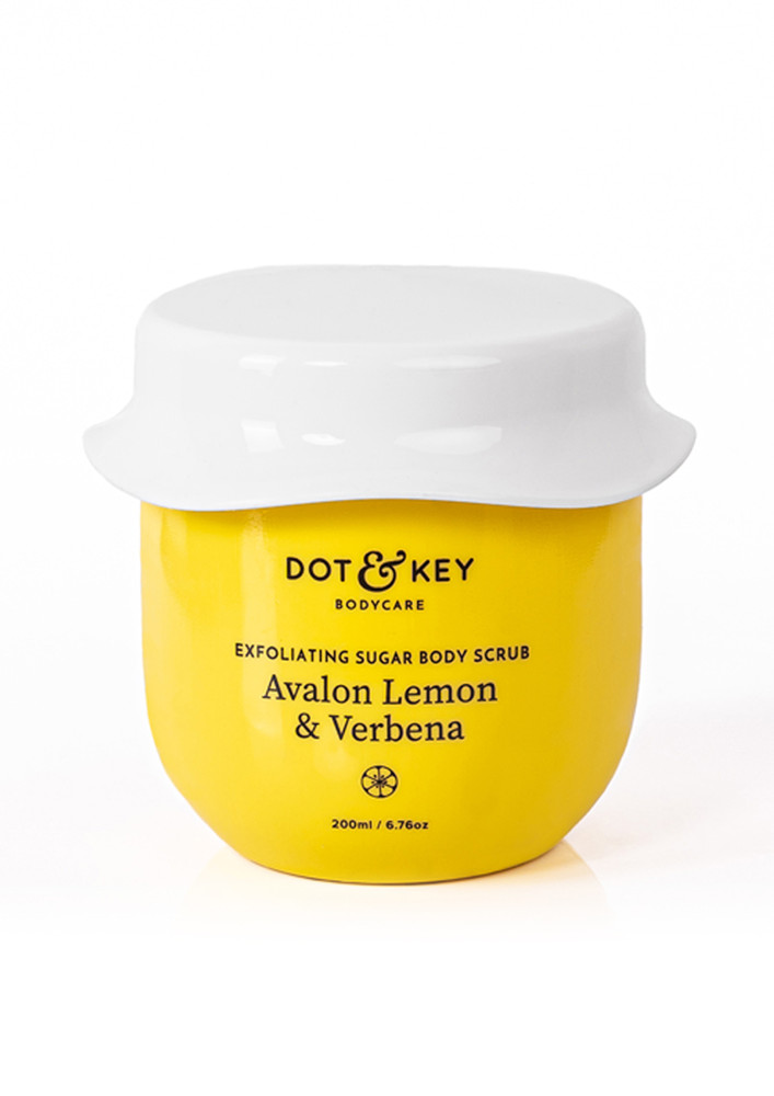 Dot & Key Exfoliating Sugar Body Scrub Avalon Lemon & Verbena, 200ml