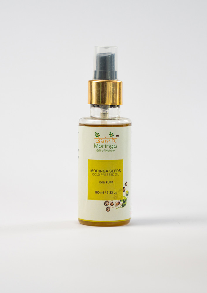 Daivik Moringa Seeds Cold Pressed Oil | 100% Natural | Hair Growth & Skin Care | 100 ml