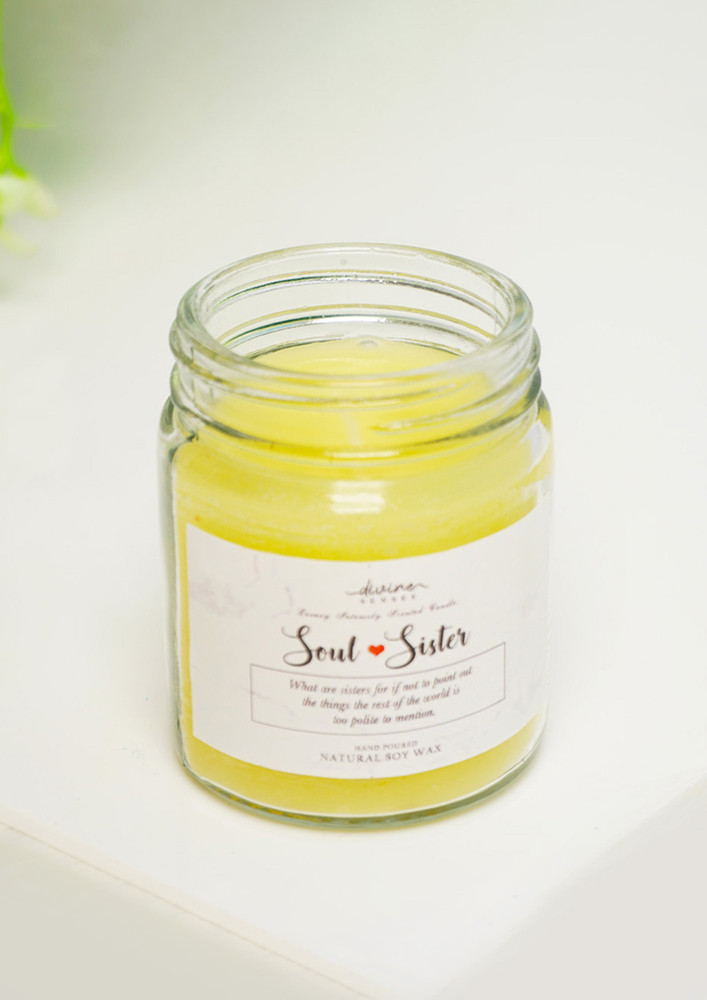 Soul Sister Natural Soy Wax Intensely Scented Candle with Lid for Home Decor | Hand Poured Pure Soy Wax Candles…