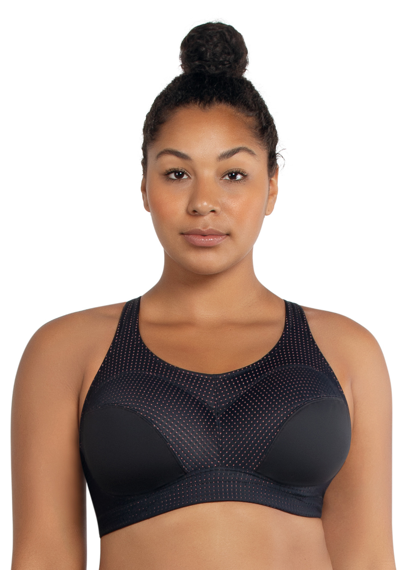 Buy ENERGY BLACK W PINK BLUSH UNLINED WIRED SPORTS BRA for Women