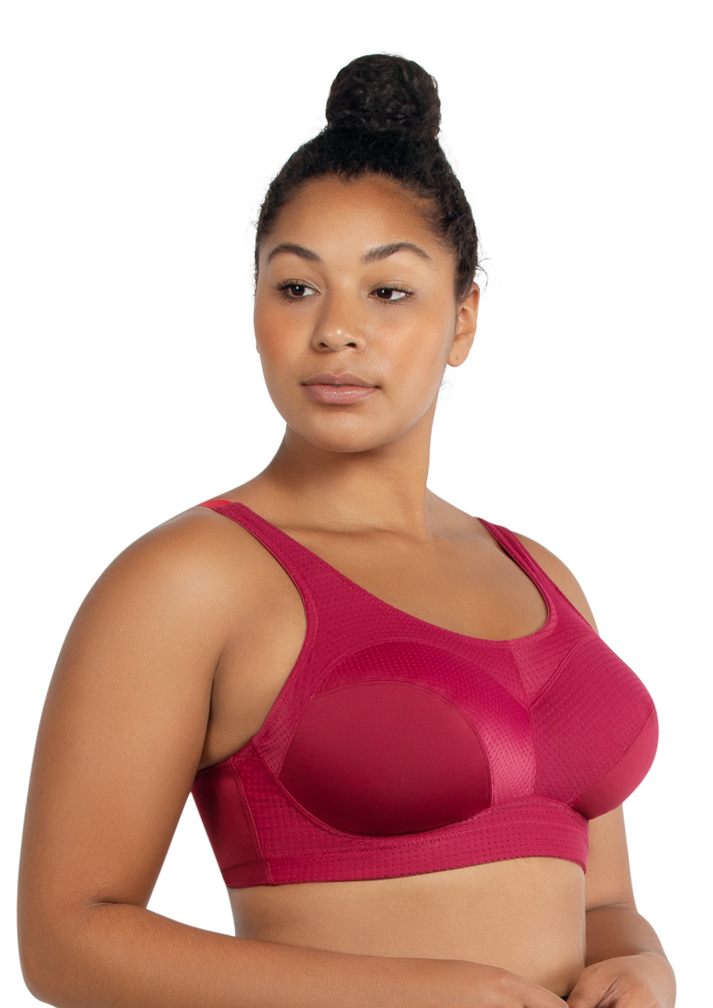 Buy ENERGY RUMBA RED W CHERRY UNLINED WIRED SPORTS BRA for Women