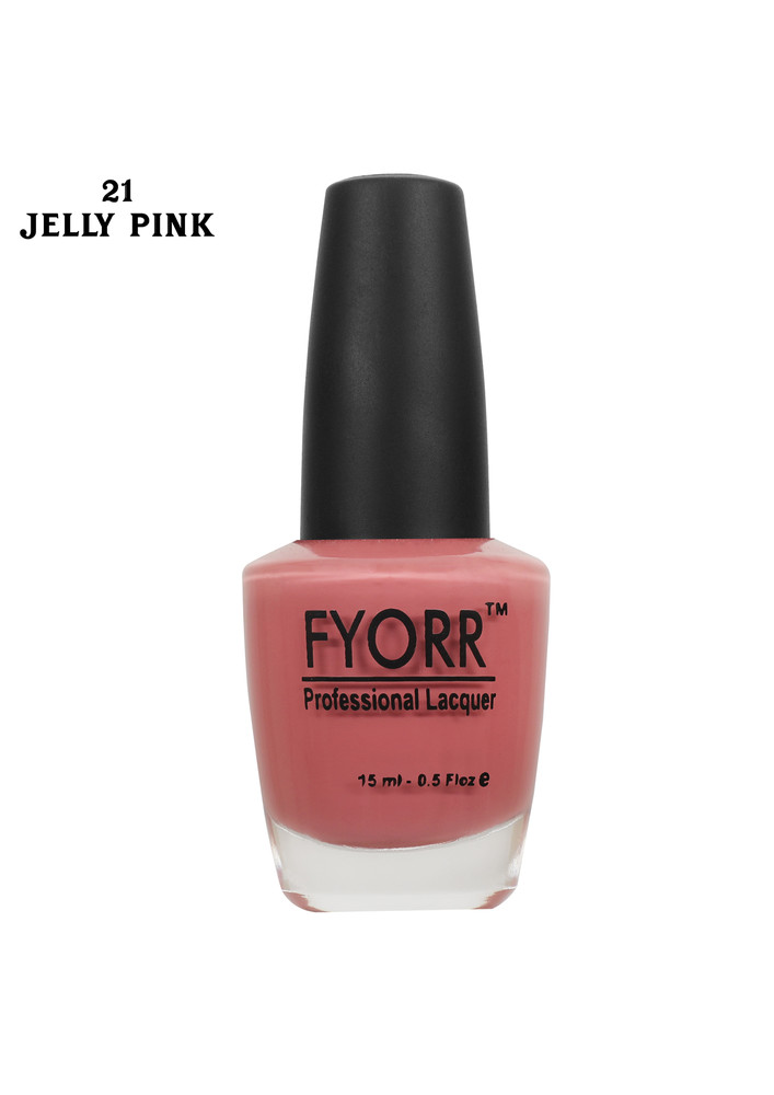 Fyorr Jelly Pink Long Lasting Nail Polish, 15 Ml