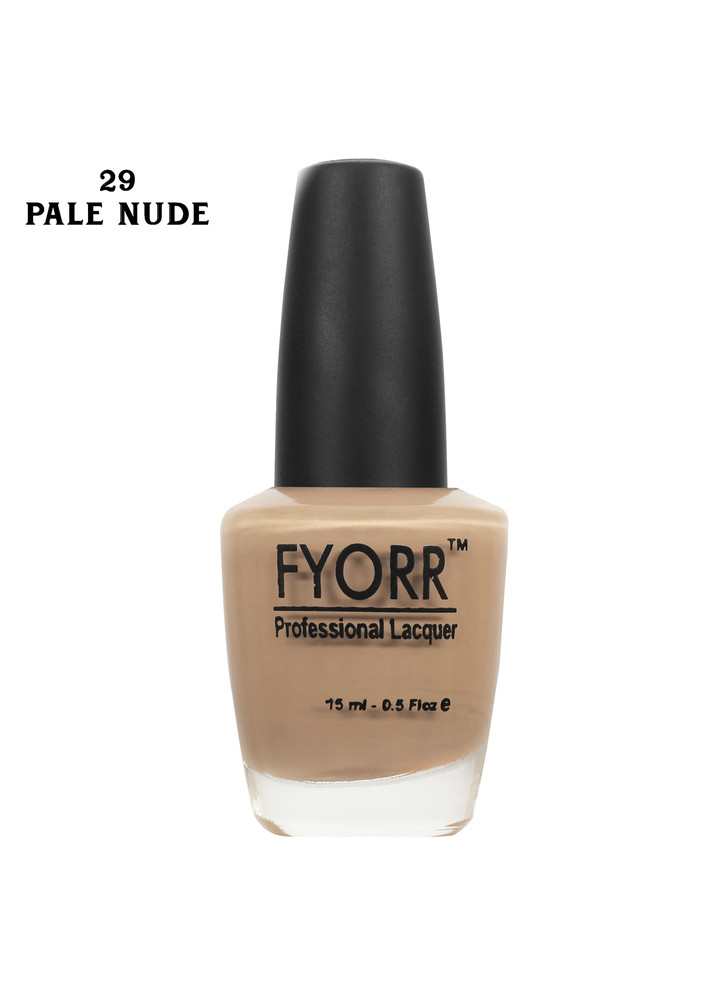 Fyorr Nail Polish Long Lasting Smooth Finish Nail Enamel (pale Nude),15ml