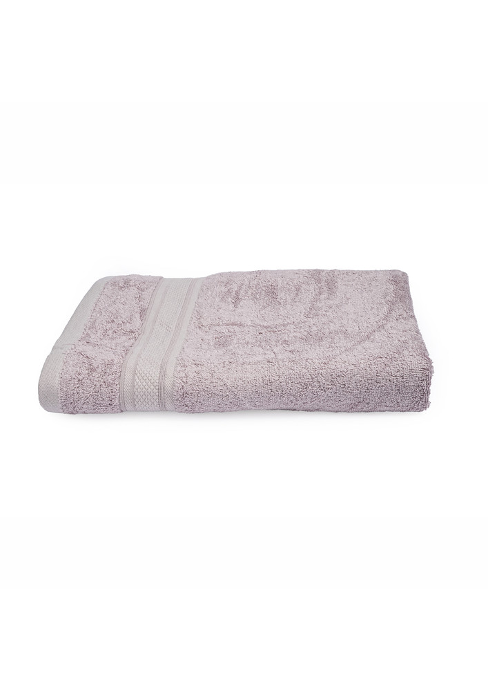THE KARIRA COLLECTION - BAMBOO COTTON BATH TOWELS AND HAND TOWELS ECO-FRIENDLY MEN WOMEN CHILDREN ANTIBACTERIAL 600 GSM SET OF 2 GRAPE GREY
