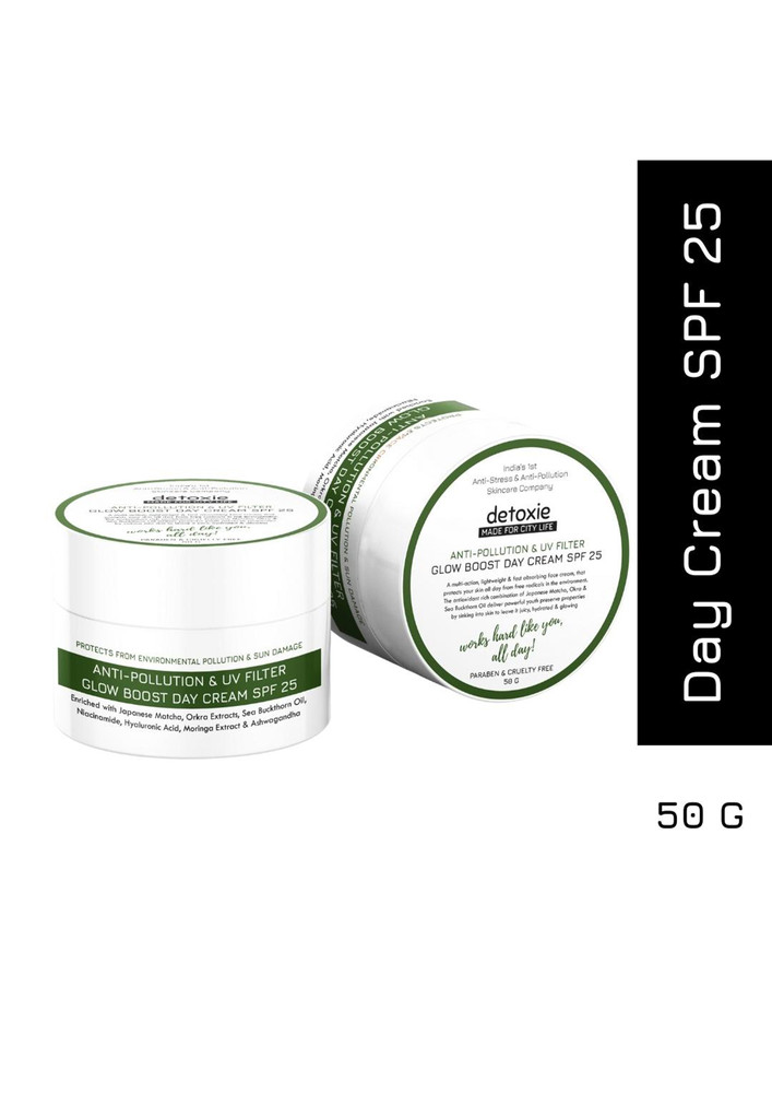 Detoxie - Anti-Pollution & UV Filter, Glow Boost Day Cream SPF 25 - 50g