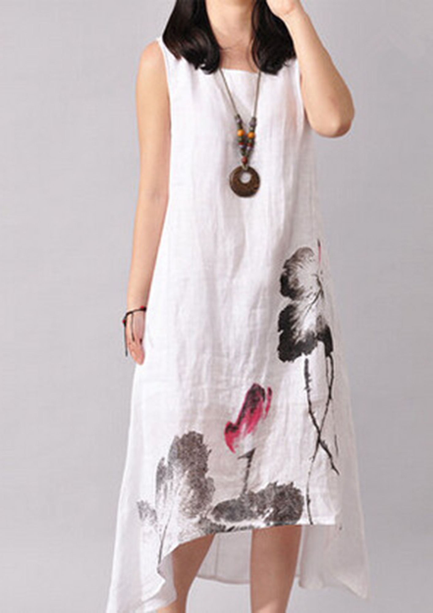 Buy SUVARUU Cotton Linen Dress for Women, Women Dresses (X-Large, Light  Sage) at Amazon.in