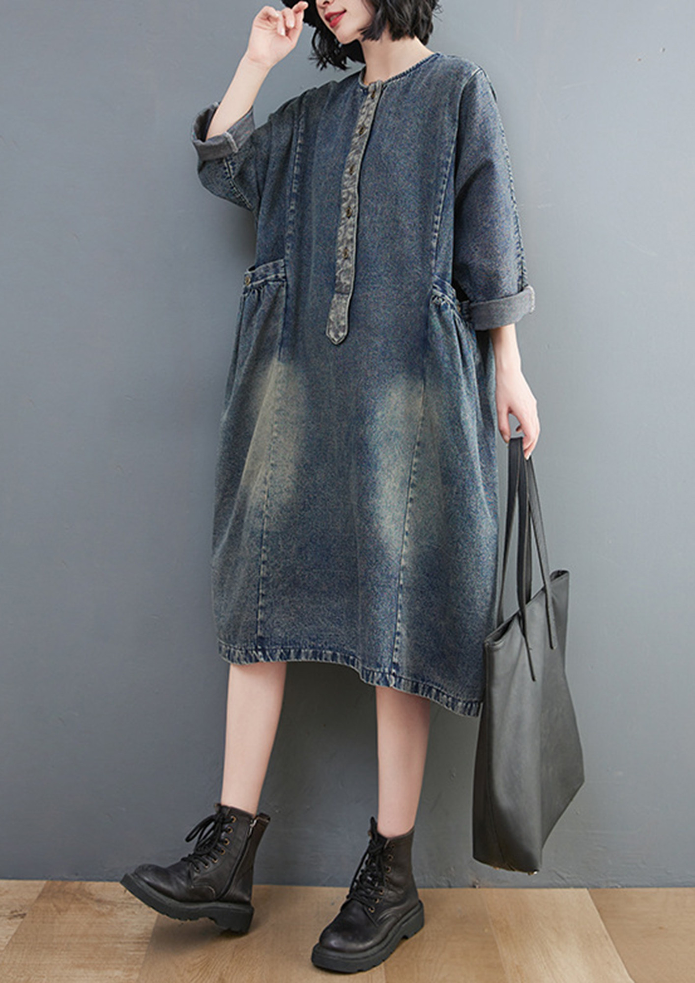 CASUAL DAY OUT BLUE DENIM DRESS