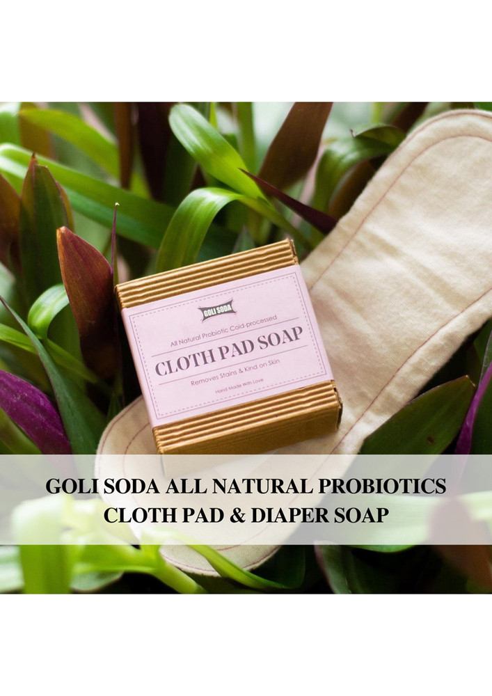 Goli Soda All Natural Probiotics Cloth Pad Diaper Soap Soap - 90 g