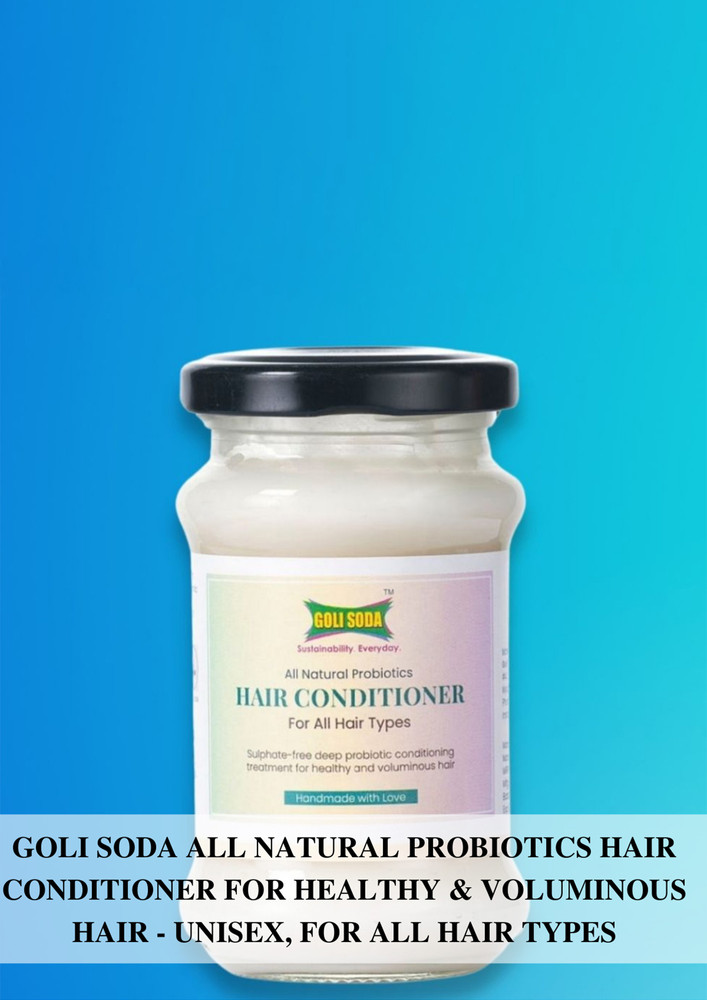Goli Soda All Natural Probiotics Hair Conditioner For Healthy & Voluminous Hair - 130 G