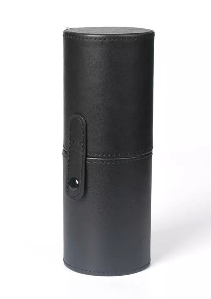 Boujee Beauty Makeup Brush Holder/Travel Case - Black, Cylindrical