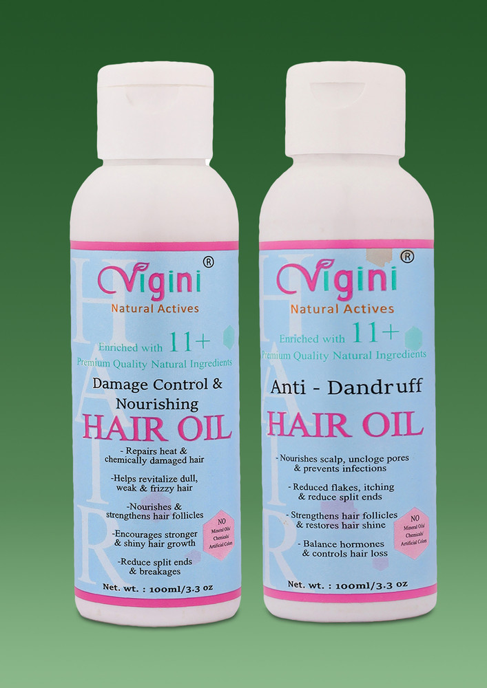 Vigini Anti Dandruff Pre Shampoo Revitalizer Tonic Hair, Damage Growth Repair Fall Loss Control Oil