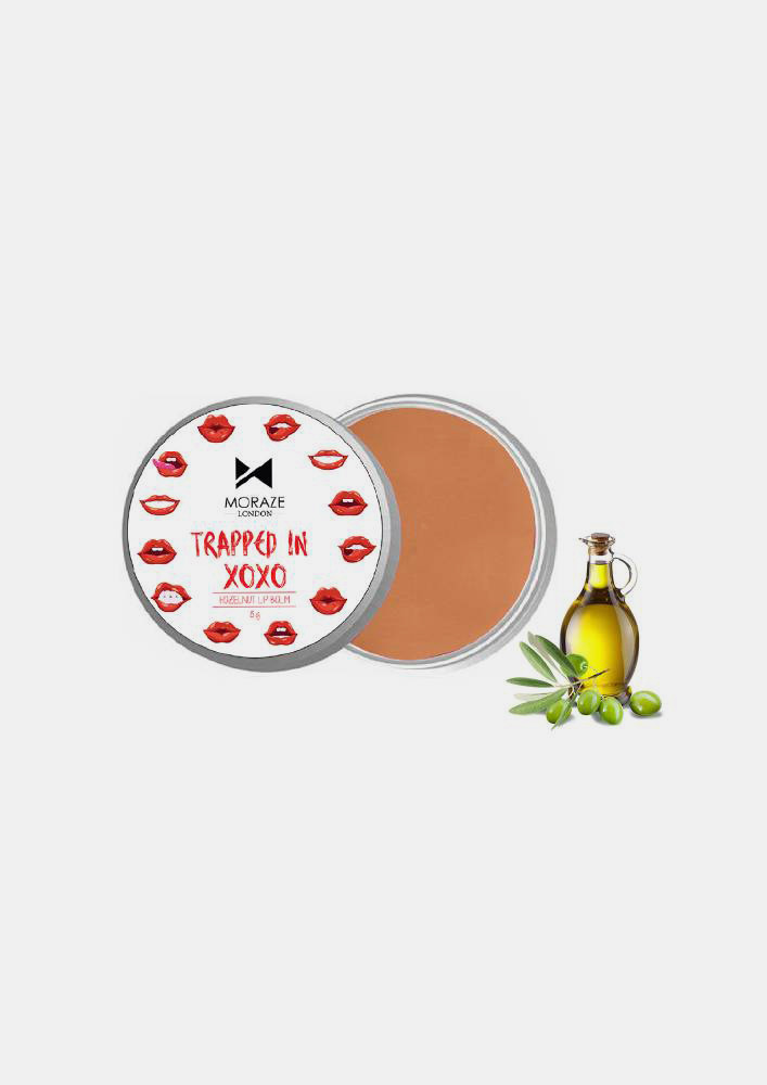 Moraze Natural Lip Balm (8 gm) for Dry, Chapped Lips with Intense Moisturizing | Hazelnut | Lip Balm for Softer Lips | Infused with SPF 20