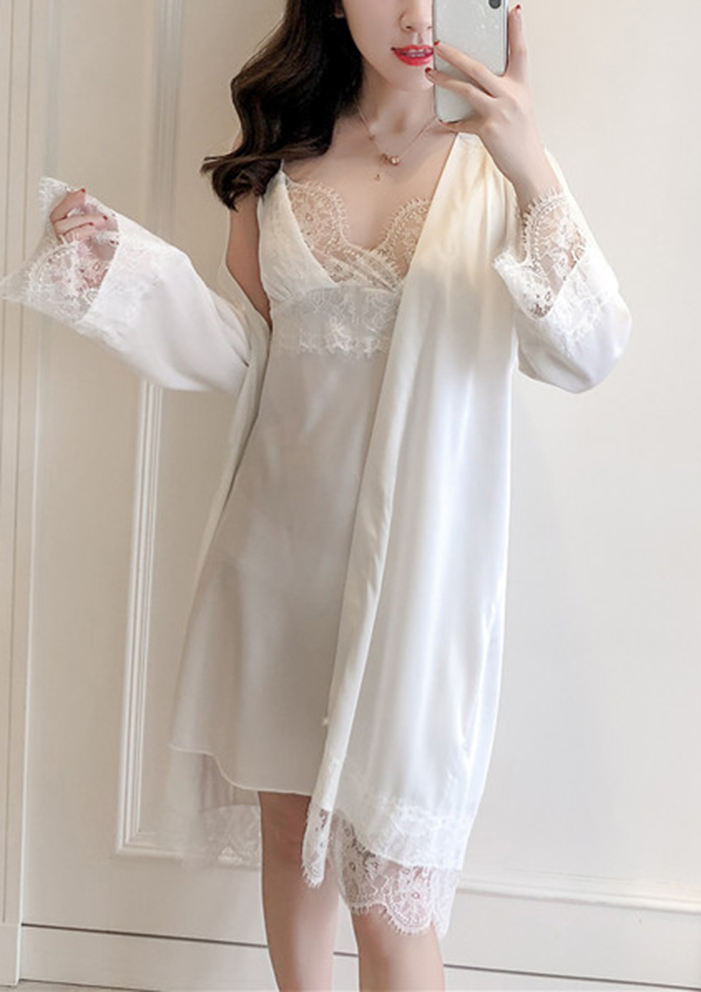 FEATHER SOFT DREAMS NIGHT WHITE NIGHT SUIT