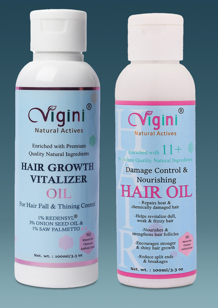 Vigini 1% Redensyl Procapil Anagain Anageline Hair Care Nourishing Growth Tonic Revitalizer Serum & Damage Repair Oil Control Fall Loss