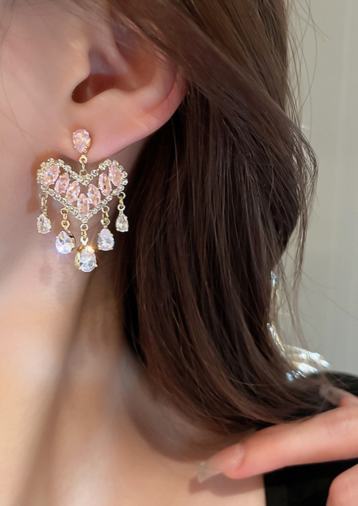 Pink Is Passion Heart Earrings