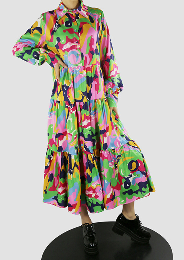 Little Abstract Multi Color Dress