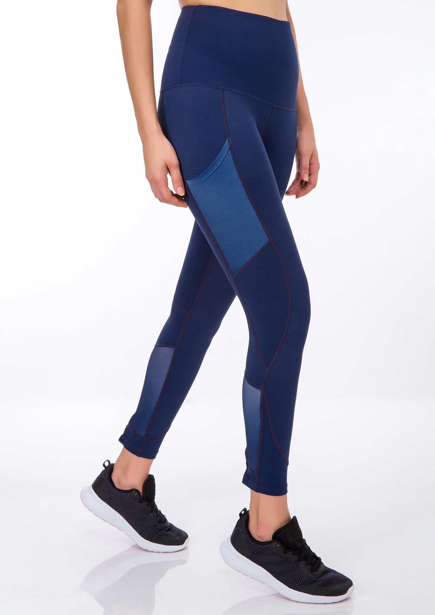 Fabletics Blue Mesh Leggings