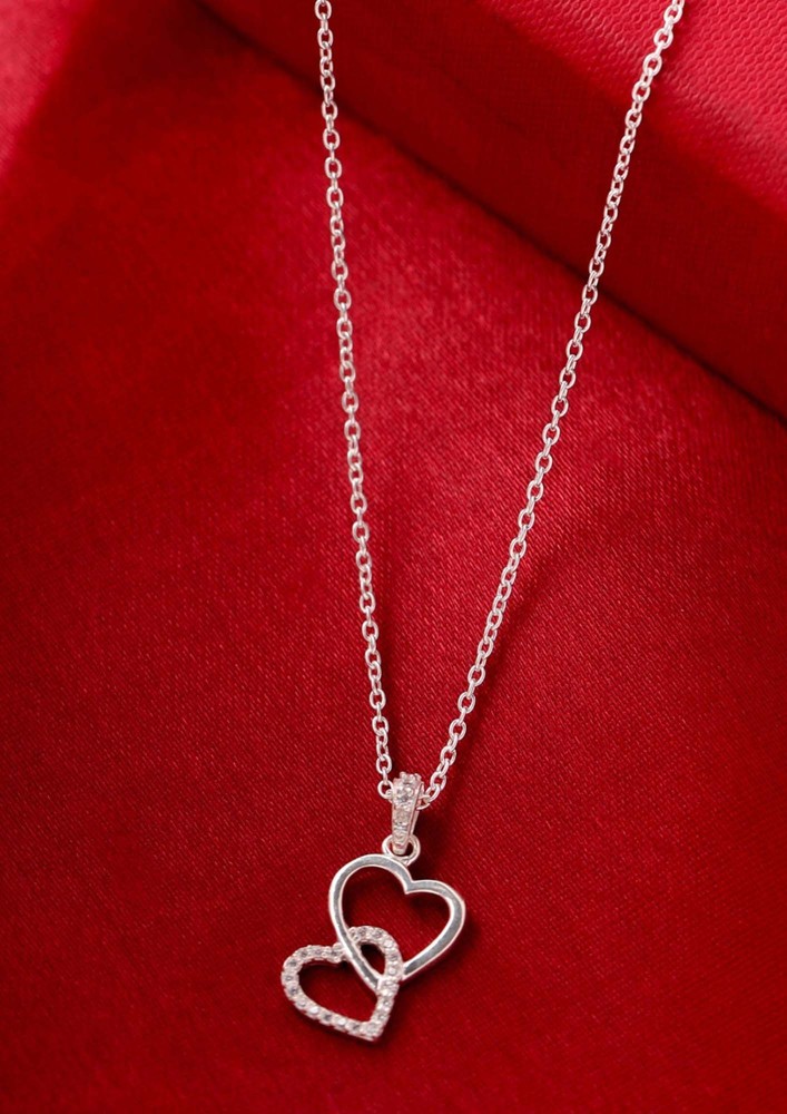 Heart Strings Pendant (with Chain) In 925 Sterling Silver