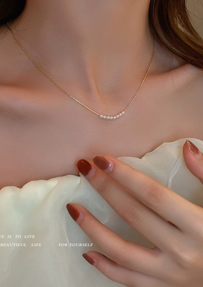 A Little Fancy Golden Necklace