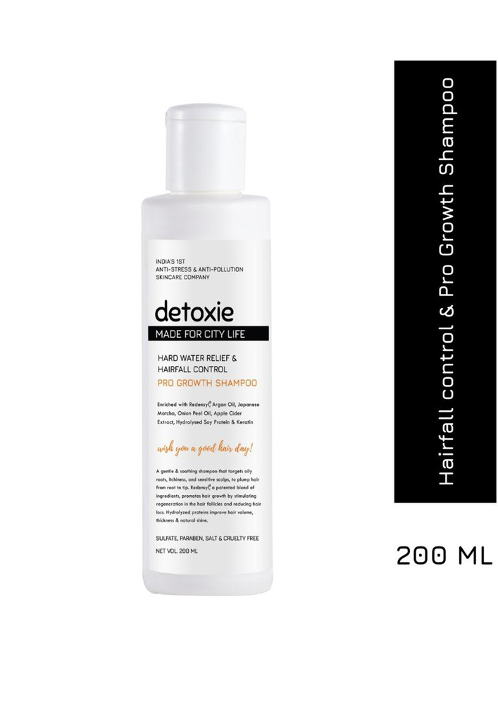 Detoxie - Hard Water Relief & Hair Fall Control Pro Growth Shampoo - 200ml