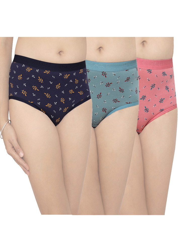 In Care Women Pack Of 3 Assorted Hipster Briefs-ICOE-032