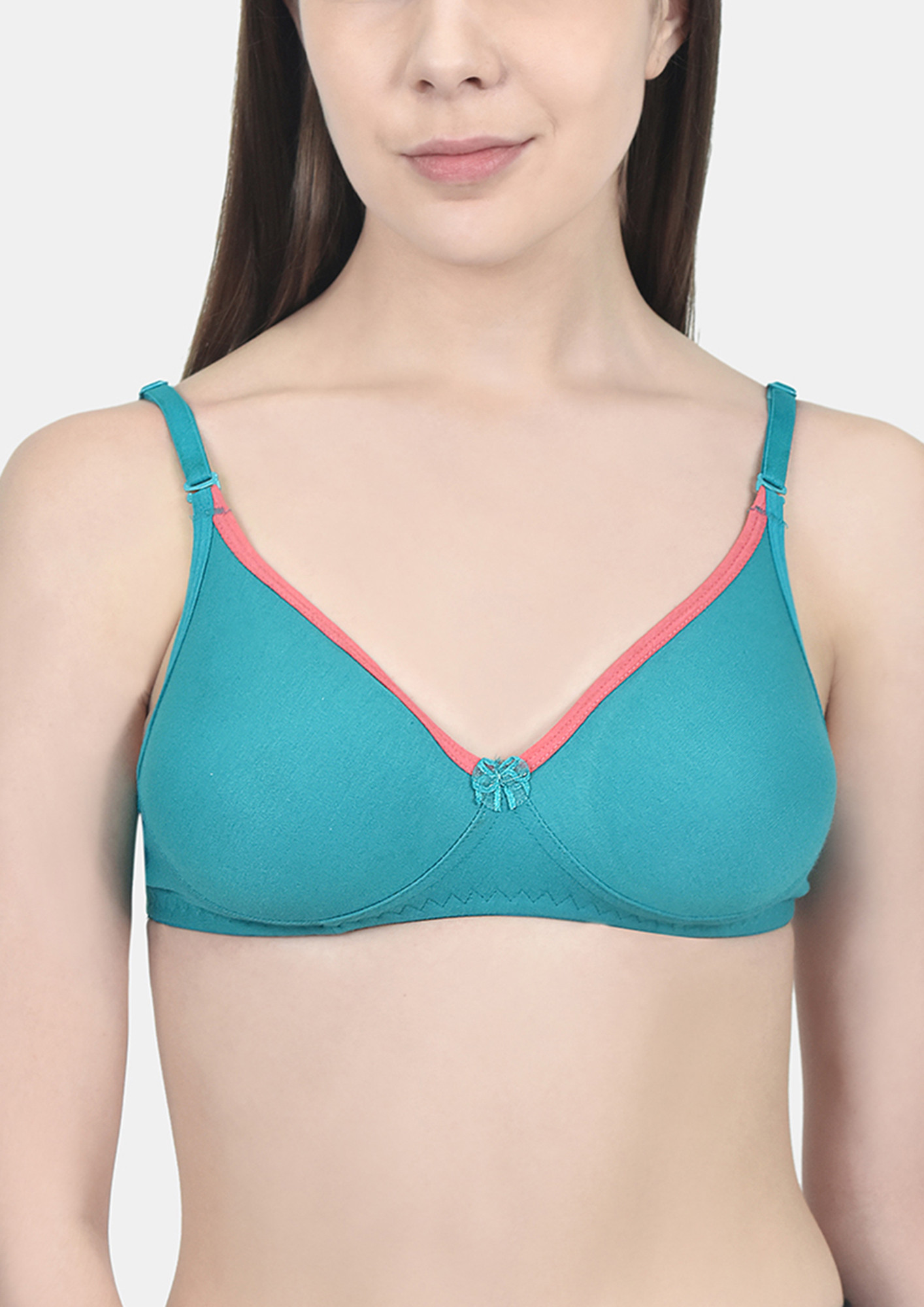 Buy TRULY DELIGHTFUL GREEN NON WIRED NON PADDED BRA for Women
