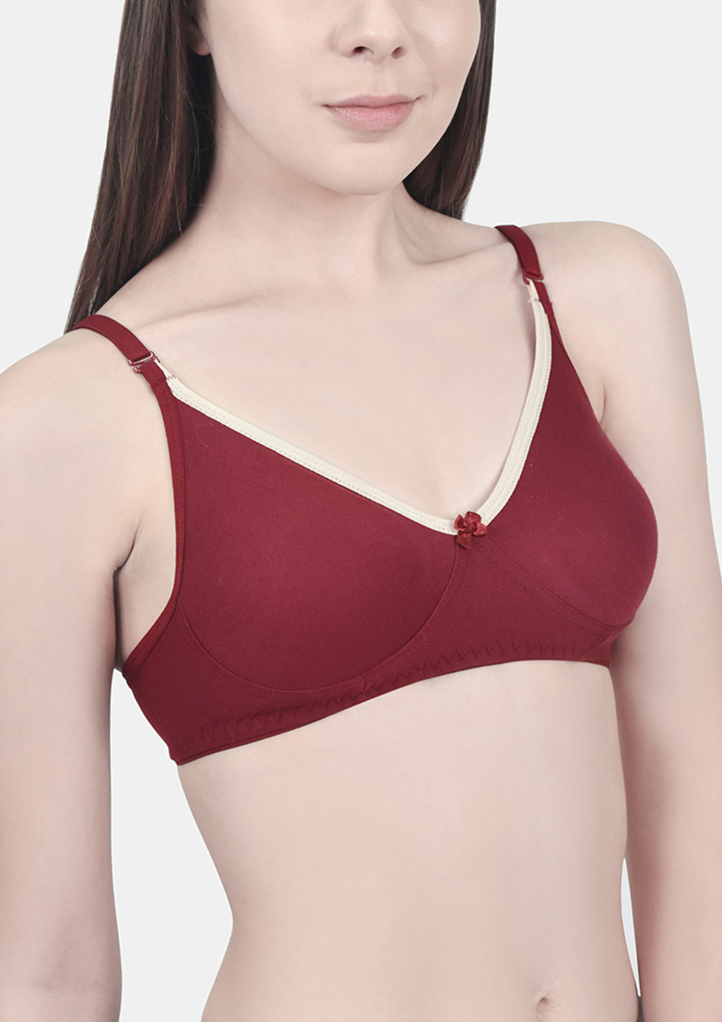 SO MUCH LOVE MAROON NON WIRED NON PADDED BRA